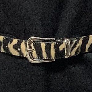 Women's belt 33.5 inches genuine leather Leopard
